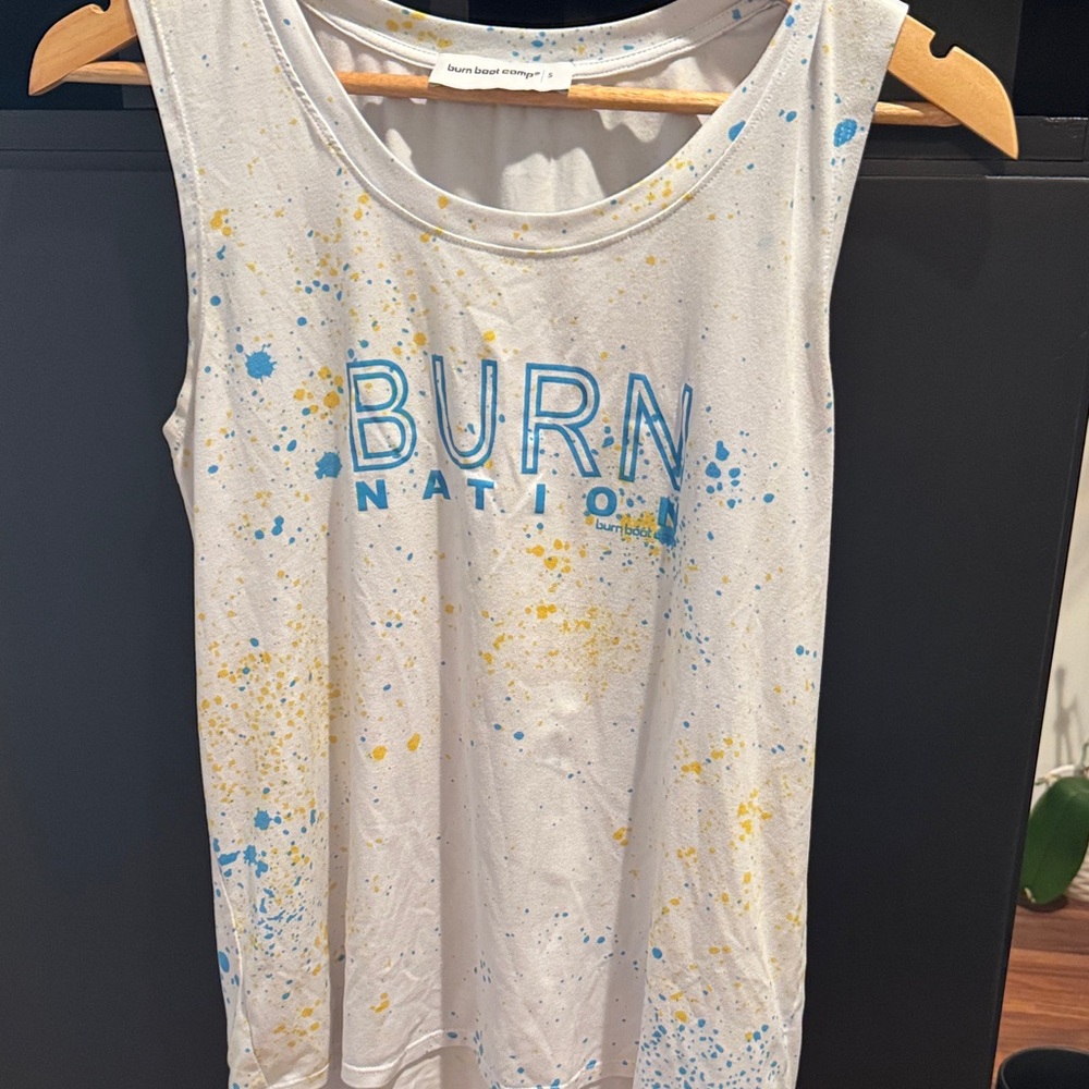Burn Nation Splatter Tank Top size S